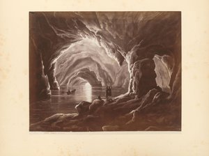 Fotoreproduktion eines Drucks der Grotta Azzurra in Capri von Giorgio Sommer
