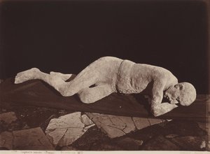 Menschliche Abdrücke, Pompeji von Giorgio Sommer