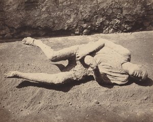 Menschliche Abdrücke, Pompeji, 1873 (Foto) von Giorgio Sommer