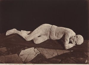 Menschlicher Abdruck, Pompeji von Giorgio Sommer