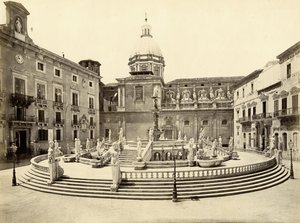 Pretoria-Brunnen, Palermo, Italien, Fotografie von Giorgio Sommer