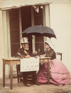 Öffentlicher Schreiber, Neapel von Giorgio Sommer
