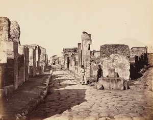 Straße von Sallustio, Pompeji von Giorgio Sommer