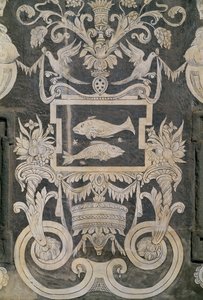 Allegorische Figuren und Tierkreiszeichen, Palazzo dei Cavalieri, Pisa, Toskana, Italien