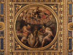 Allegorien der Viertel Santo Spirito und Santa Croce