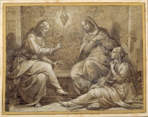 Christus im Hause von Martha und Maria