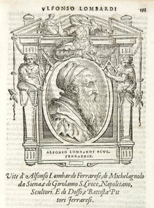 Mailand, Biblioteca Braidense, Vite de piv excellent, Giorgio Vasari 1568, Alfonso Lombardi