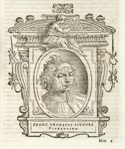 Mailand, Biblioteca Braidense, Vite de piv excellent, Giorgio Vasari 1568, Francesco Granacci von Giorgio Vasari