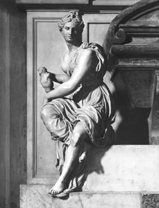 Monument für Michelangelo Buonarroti (1475-1564), Detail Personifikation der Skulptur