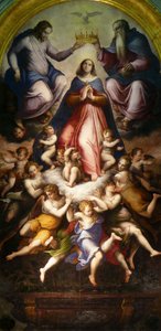Die Krönung der Jungfrau, 1571 von Giorgio Vasari