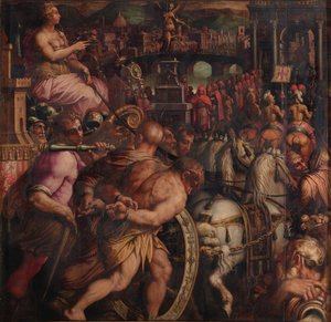 Triumph nach dem Sieg von Pisa