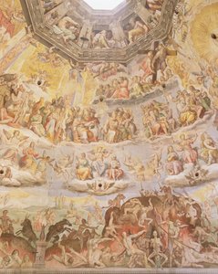 Das Jüngste Gericht, Detail aus der Kuppel des Doms