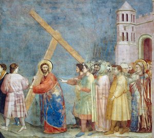 Der Weg nach Golgatha (Detail) von Giotto (c.1266 1337)