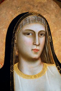 Die Madonna di Ognissanti, ca. 1310 (Tempera auf Holz) von Giotto (c.1266 1337)