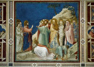 Die Auferweckung des Lazarus, Detail aus Leben und Passion Christi, von Giotto von Giotto (c.1266 1337)