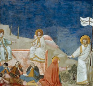 Die Auferstehung Christi, Detail aus Leben und Passion Christi, von Giotto