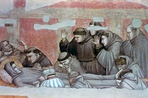 Tod des Heiligen Franziskus und Untersuchung der Stigmata