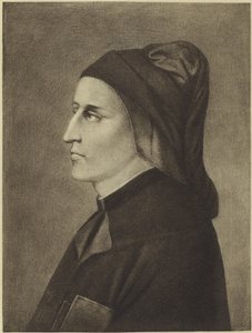 Dante Alighieri (Photogravur) von Giotto di Bondone