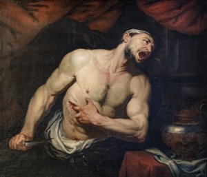 Catos Selbstmord von Giovan Battista Langetti