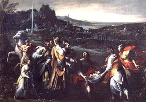 Die Auffindung des Moses von Giovanni Donducci
