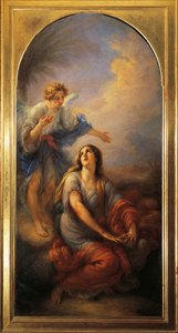 Hagar in der Wüste von Giovanni Carnovali