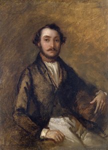 Porträt von Gaetano Donizetti (1797-1848), italienischer Komponist. Gemälde von Giovanni Carnovali genannt il Piccio (1804-1873)