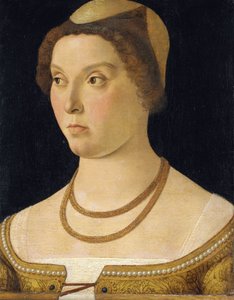 Porträt einer Frau von Giovanni (follower of) Bellini