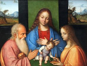 Jungfrau und Kind mit St. Joseph und Lucia