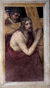 Jesus trägt sein Kreuz (Fresko) von Giovanni Antonio Bazzi Sodoma