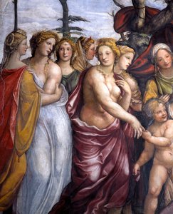 Die Sala delle Nozze di Alessandro e Rossana (Detail der Töchter von Darius III.)