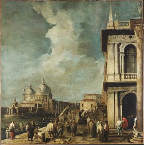 Der Eingang zum Canal Grande, Venedig, von der Piazetta aus