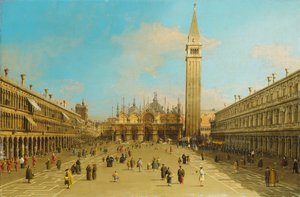 Die Piazza San Marco, Venedig, Blick nach Osten