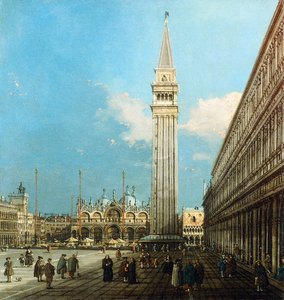 Die Piazzetta, Venedig, mit dem Bacino di S. Marco und der Isola di S. Giorgio Magiore von Giovanni Antonio Canal
