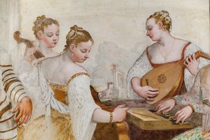 Hofdamen, Detail von 