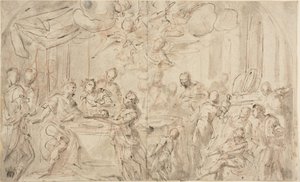 Salome mit dem Kopf von Johannes dem Täufer vor Herodes