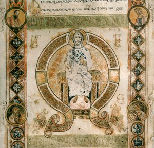 Christus in Herrlichkeit. Exultet der Kathedrale von San Sabino in Bari