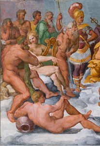 Die Versammlung der Götter (Detail) von Giovanni Battista Castello