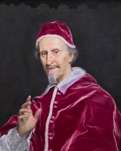 Porträt von Clemens IX. Rospigliosi in Segnung