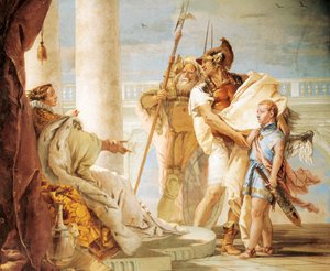 Äneas stellt Amor als Ascanius verkleidet Dido vor