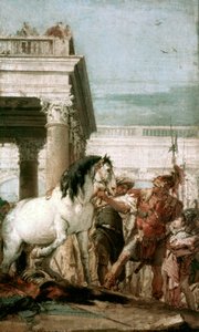 Alexander der Große und sein Pferd Bucephala