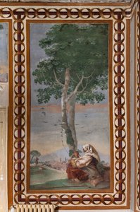 Gästeunterkünfte, Raum der ländlichen Szenen: "Landschaft mit einem sitzenden Bauern"