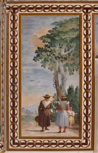 Gästeunterkünfte, Raum der ländlichen Szenen: "Landschaft mit Bauern"