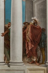 Palazzina (Kleines Gebäude), die Eingangshalle: "Das Opfer der Iphigenie", Detail
