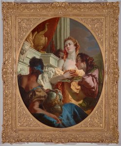 Römische Matronen bringen Opfergaben an Juno 1745 von Giovanni Battista (1696 1770) Tiepolo