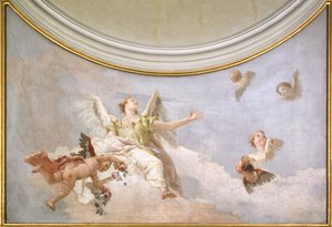Himmelfahrt, von Giovanni Battista Tiepolo (1696-1770), Fresko (Detail), Oratorium der Reinheit, Udine