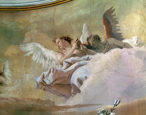Herrlichkeit der Engel (Detail) von Giovanni Battista Tiepolo