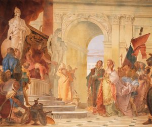 Großmut des Scipio (Detail) von Giovanni Battista Tiepolo