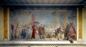Der König von Frankreich Heinrich III. wird 1574 in Venedig empfangen von Giovanni Battista Tiepolo
