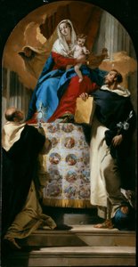 Madonna mit Kind und den Heiligen Dominikus und Hyazinth von Giovanni Battista Tiepolo