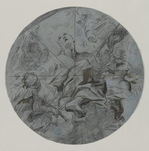 Apotheose eines Heiligen (recto)